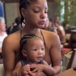 Halle Bailey And Baby Halo At Brunch