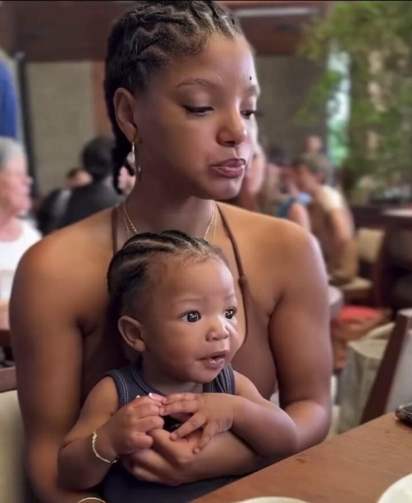 Halle Bailey And Baby Halo At Brunch