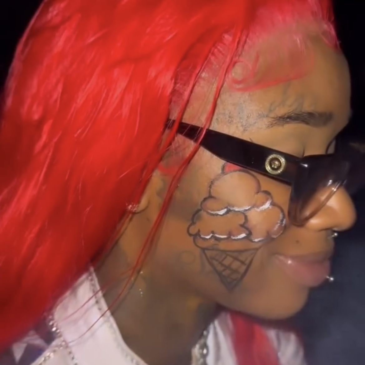 Sexyy Red Gets A New Face Tattoo