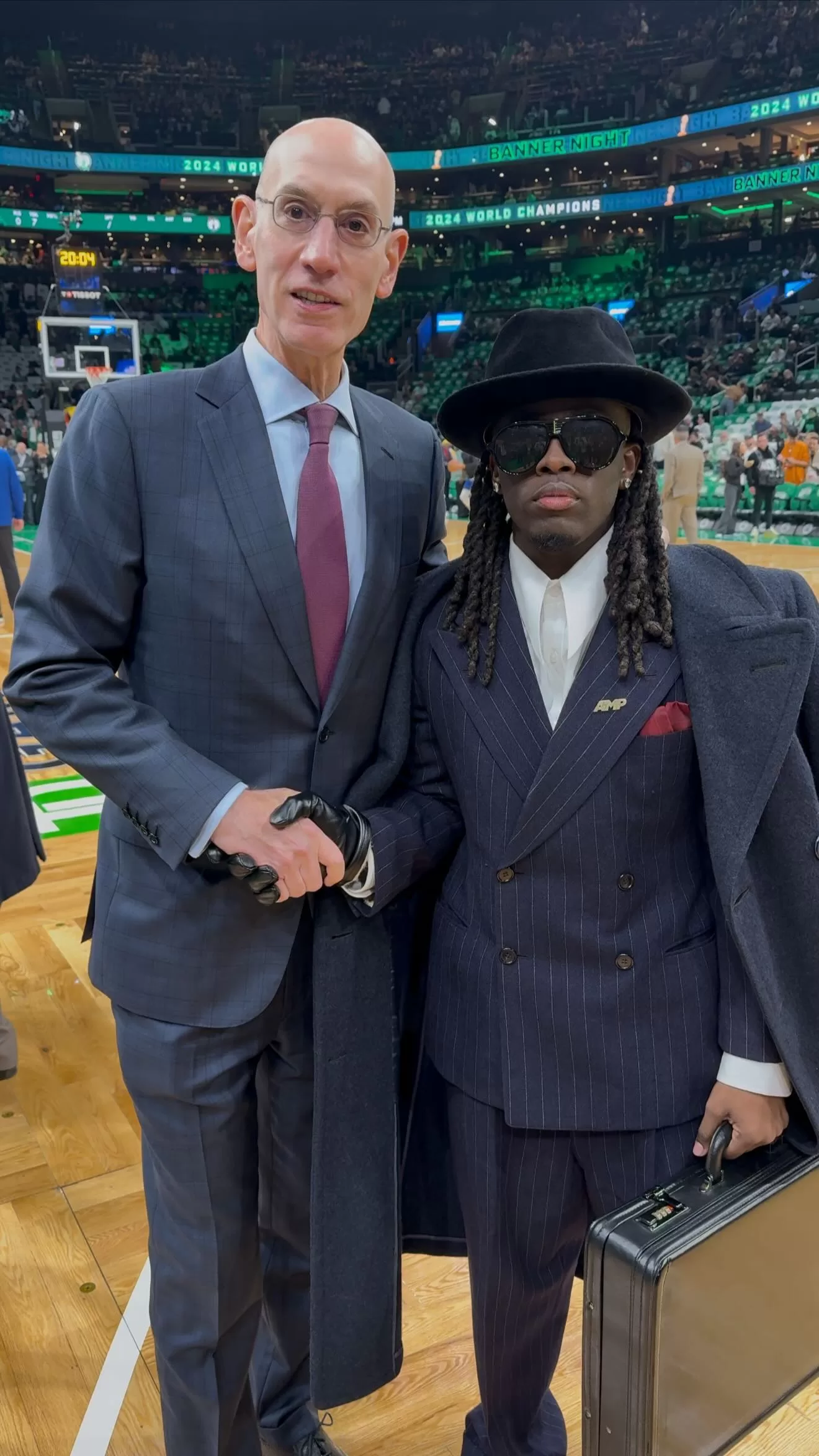Kai Cenat and Adam Silver