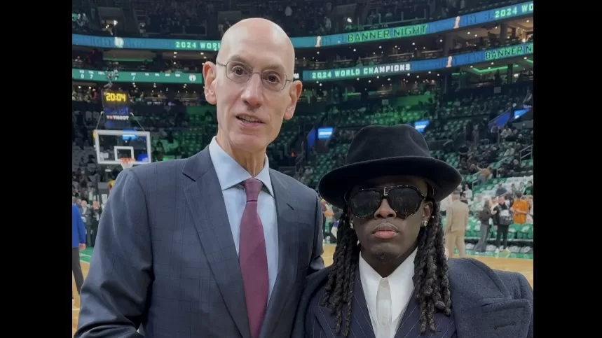 Kai Cenat Meets NBA Commissioner Adam Silver