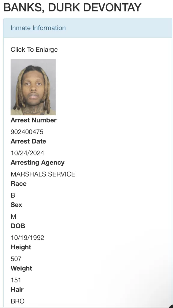 Lil Durk Arrested By U.S Marshals