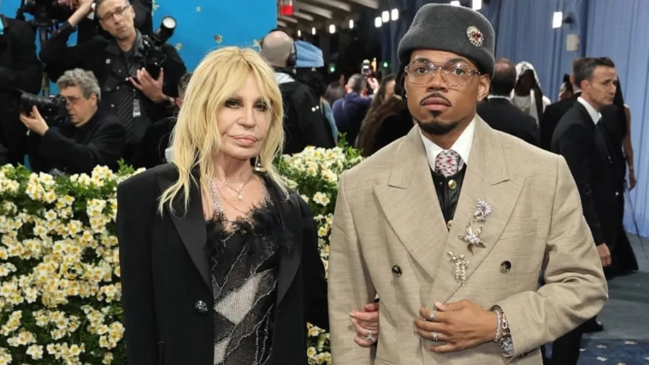 Donatella Versace And Chance the Rapper At Met Gala 2025