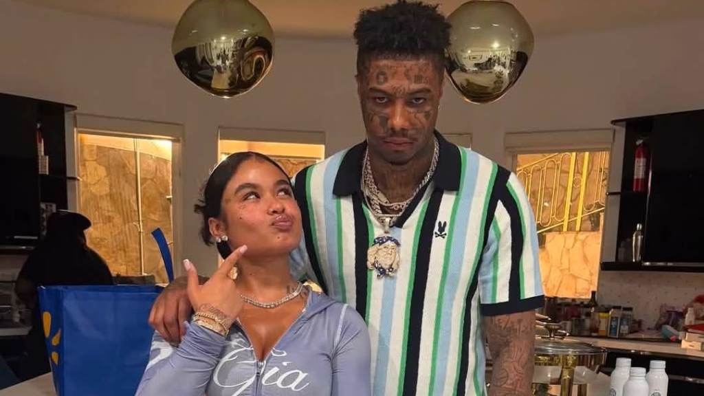 Blueface Linked Up With India Love